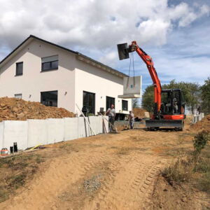 Baggerarbeiten in Rockenberg